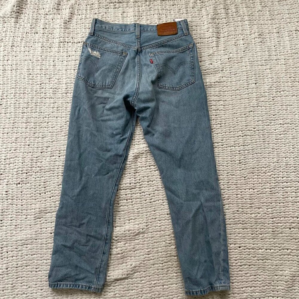 Levi's 501 Regular Distressed Jeans - Size 24 - Picture 2 of 4
